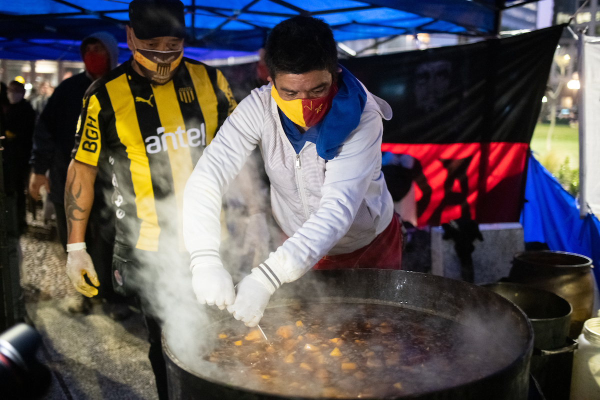  Movilización y olla popular de la Red de Ollas Populares.