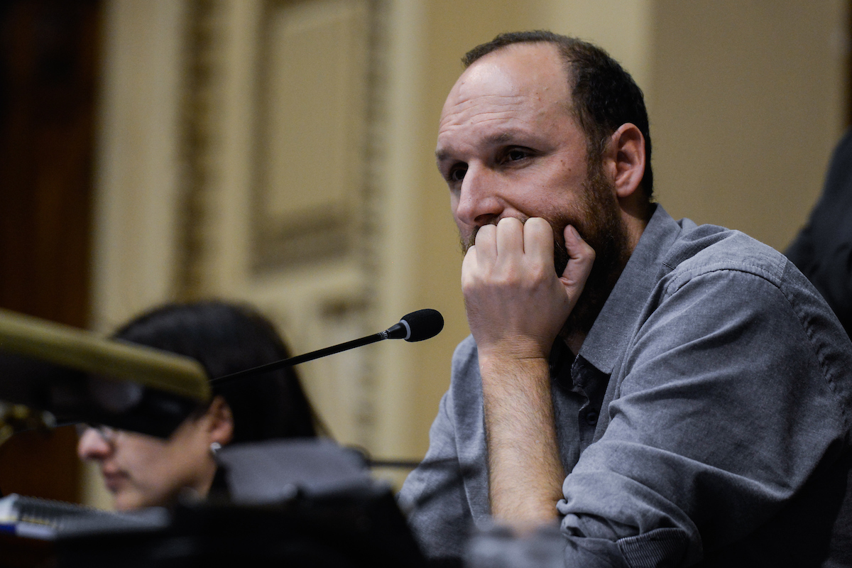 Sebastian Sabini en el parlamento