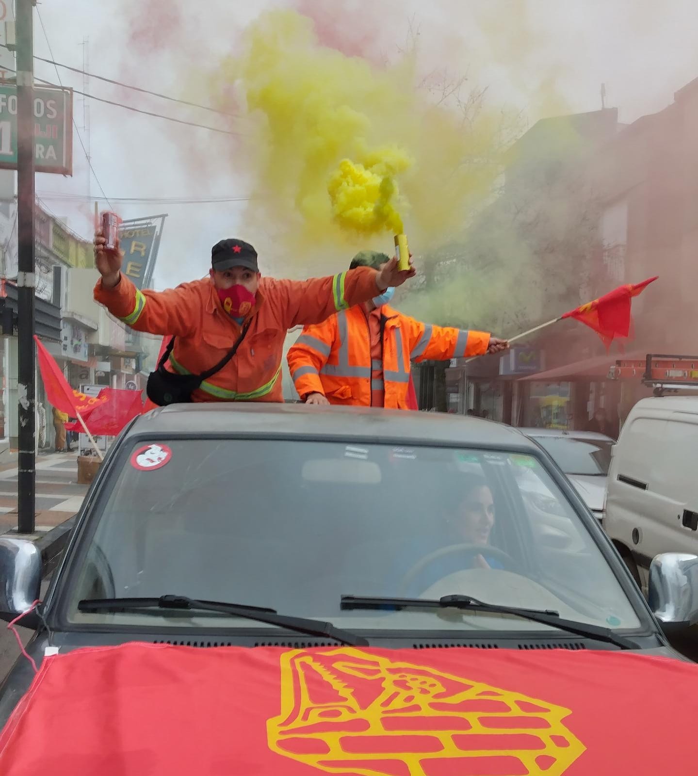 Caravana del SUNCA por las calles de Florida capital