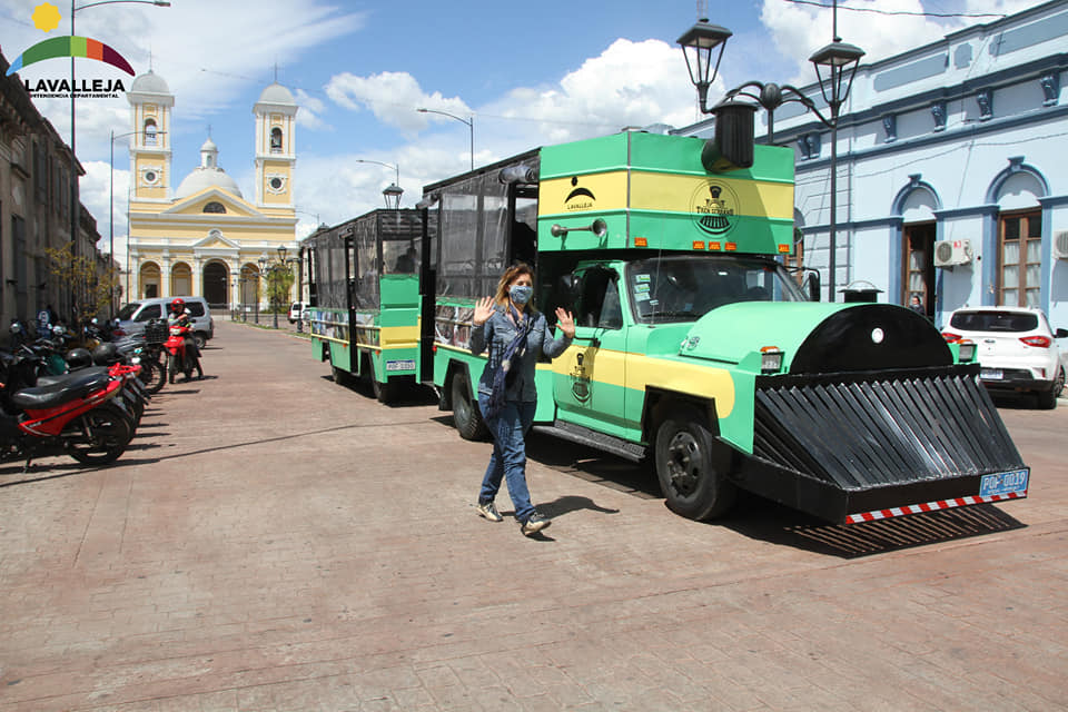La Dra. Adriana Peña, exIntendente de Lavalleja, al presentar el Tren Serrano