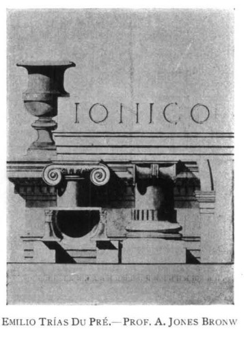 Emilio Trías Du Pré, el orden Jónico