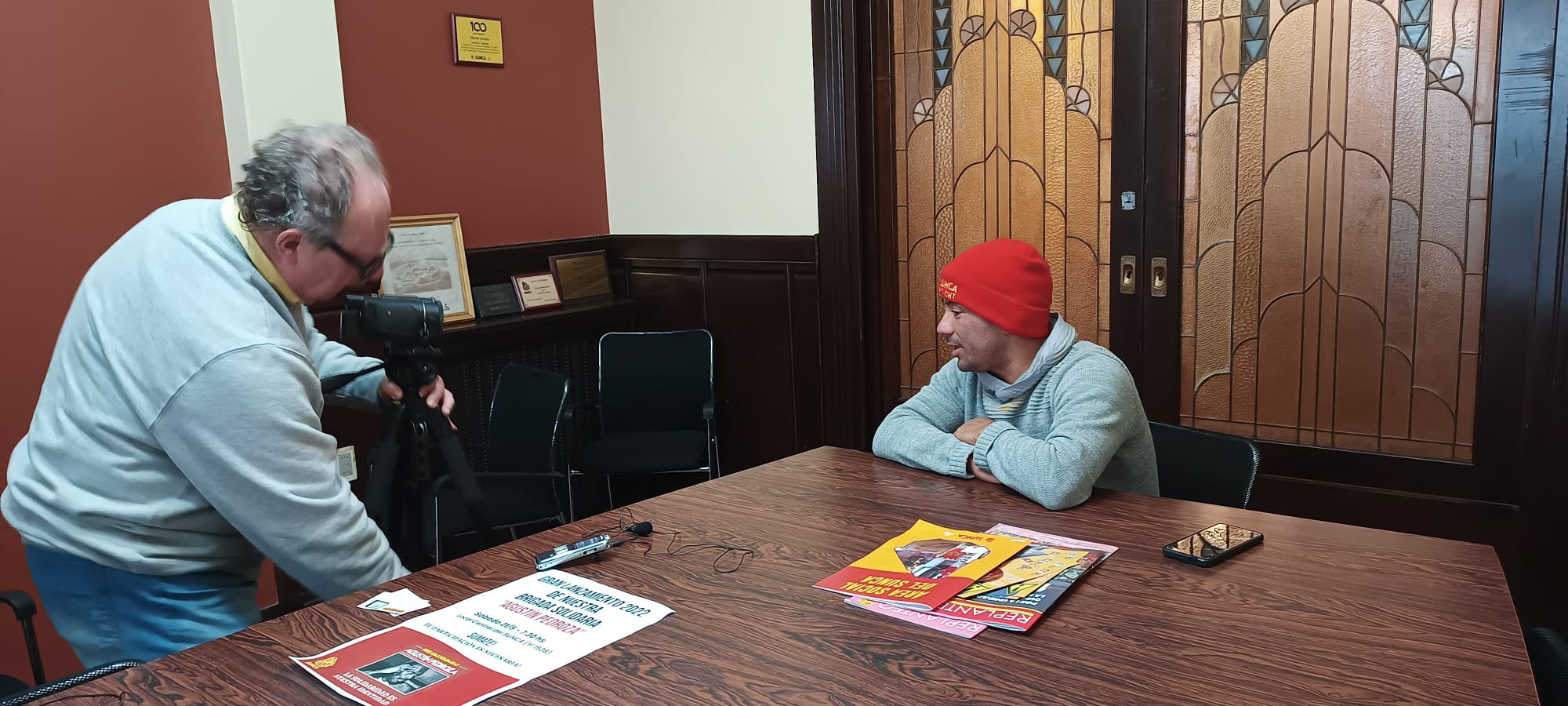 Con Cristian Techera en el SUNCA