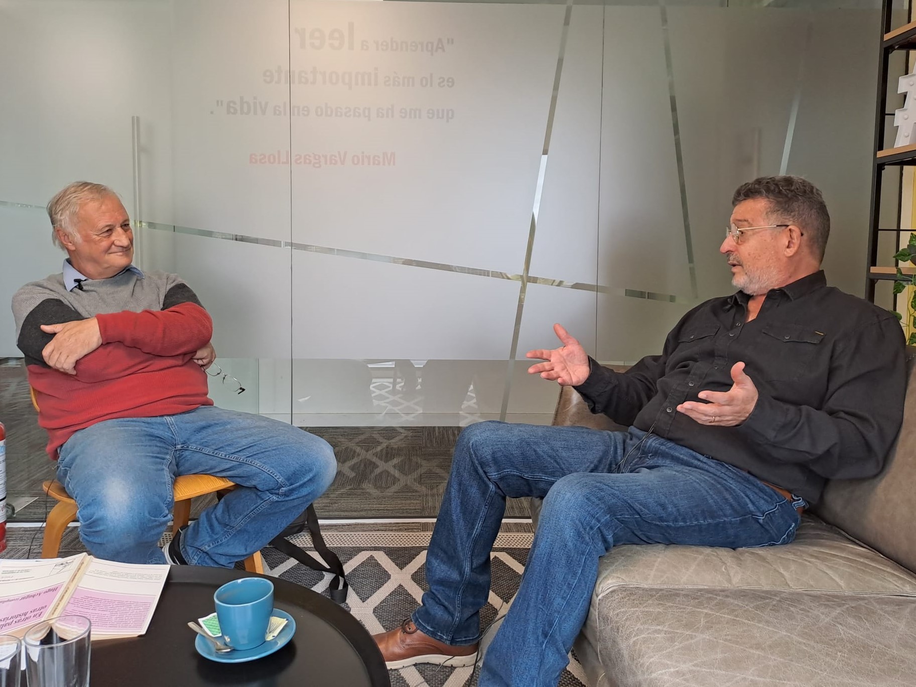 Fernando Butazzoni con Alfredo Alzugarat