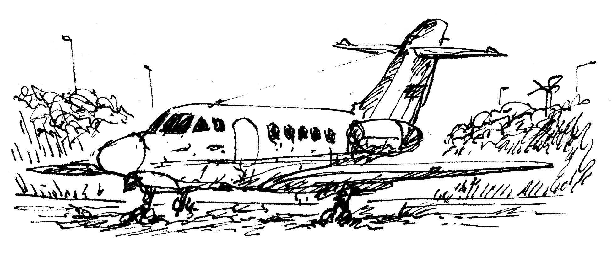 Avión que trasladó personas desaparecidas