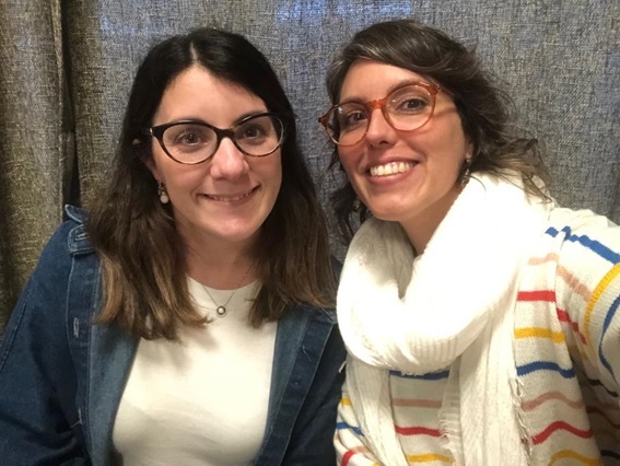 Docentes de literatura Natalia Escalone y María Eugenia Suárez