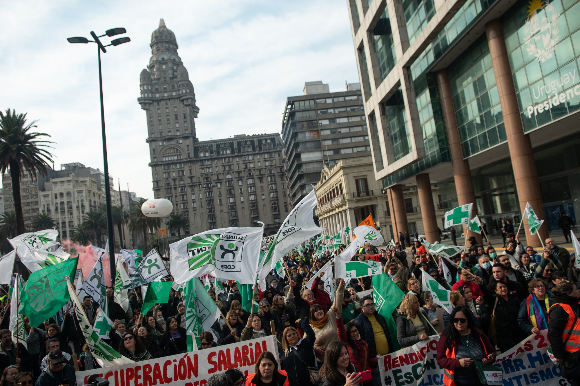 Foto de archivo de movilización de COFE