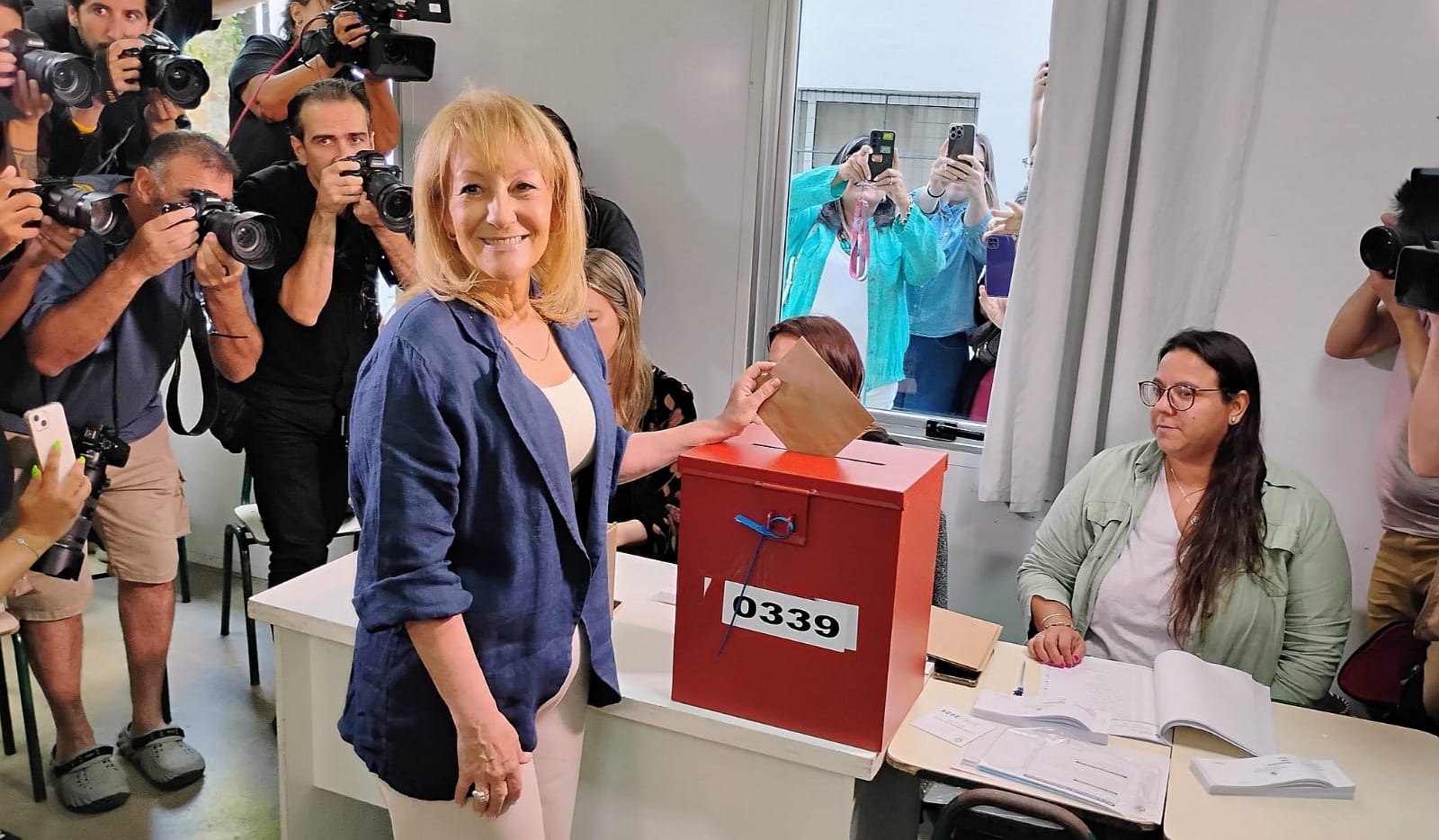 La candidata a vicepresidenta del Frente Amplio, Carolina Cosse