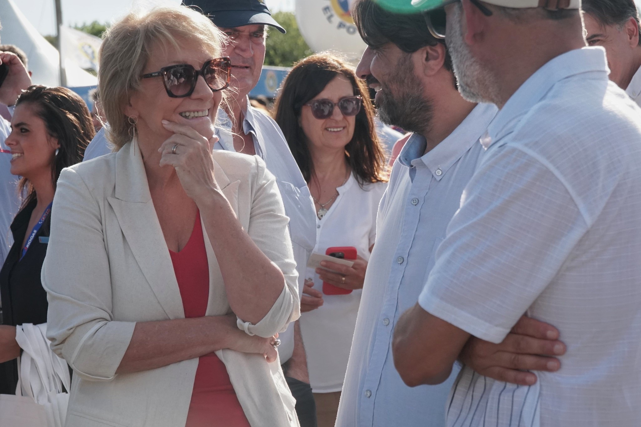 La vicepresidenta electa de Uruguay, Carolina Cosse, en la 13° Fiesta del Pollo y la Gallina en Canelones