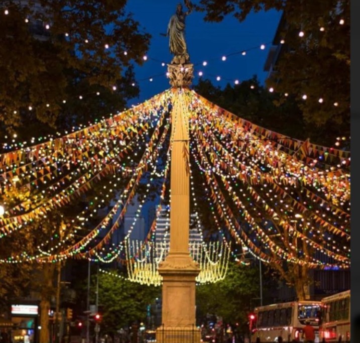 Luminarias de 18 de Julio para este carnaval