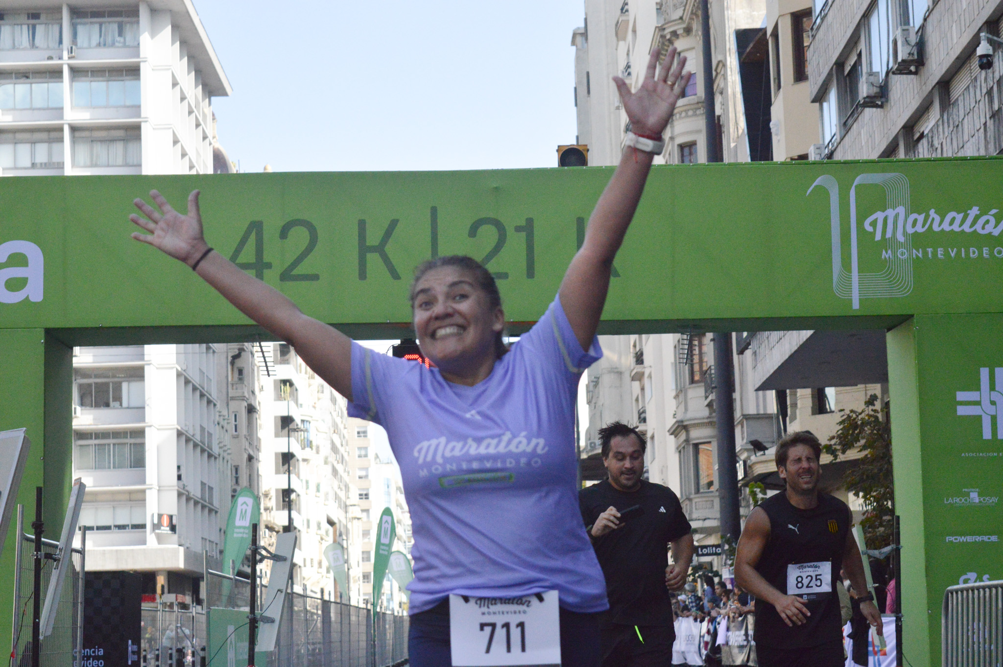 La felicidad de llegar a la meta