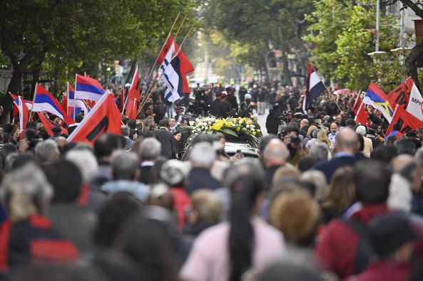 Cortejo fúnebre del expresidente José "Pepe" Mujica