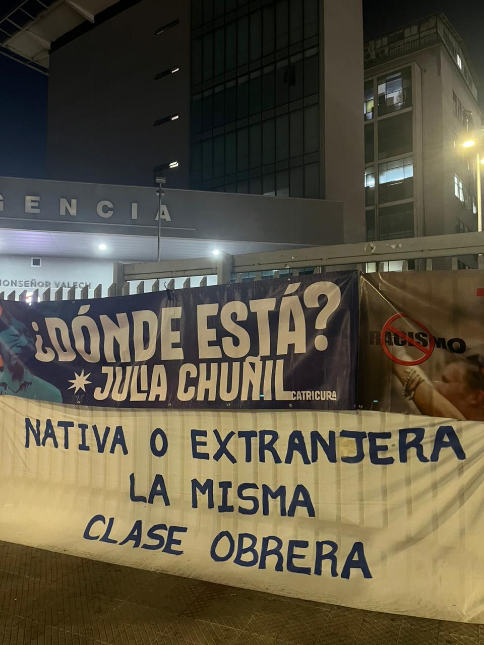 Manifestación reclamando por Julia Chuñil