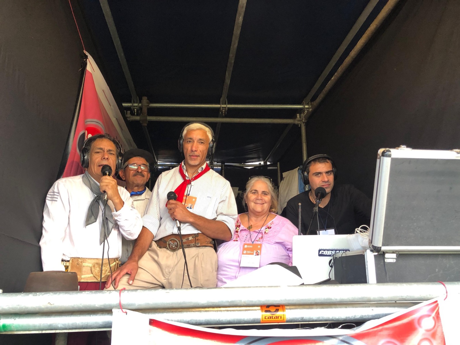 En un momento de la trasmisión en años anteriores