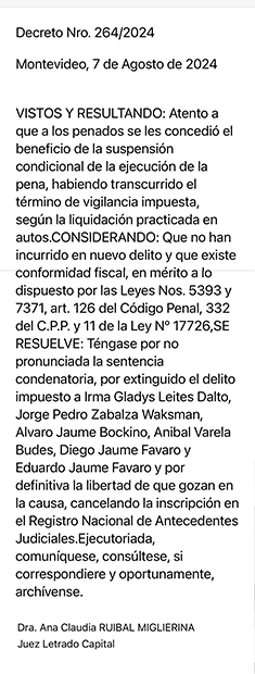 Cierre de la causa contra siete manifestantes en la SCJ, el 15 de febrero de 2013