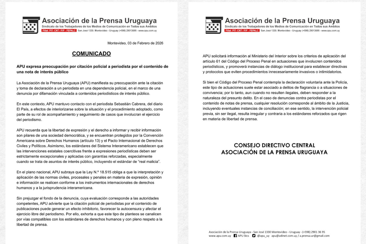 El foco no estuvo en determinar si existía o no delito —cuestión propia de Fiscalía— sino en advertir que la citación policial por el contenido de una nota podía generar un efecto inhibitorio o disuasivo sobre el ejercicio periodístico.