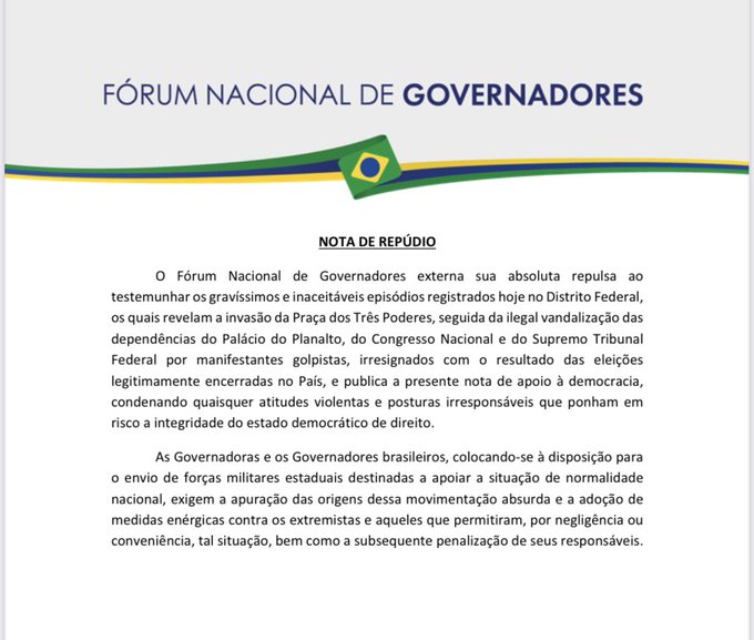 carta de gobernadores