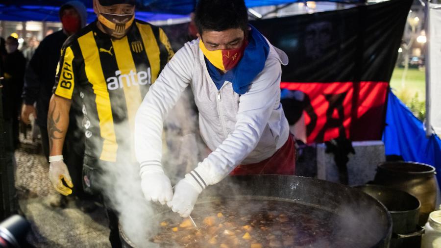  Movilización y olla popular de la Red de Ollas Populares.