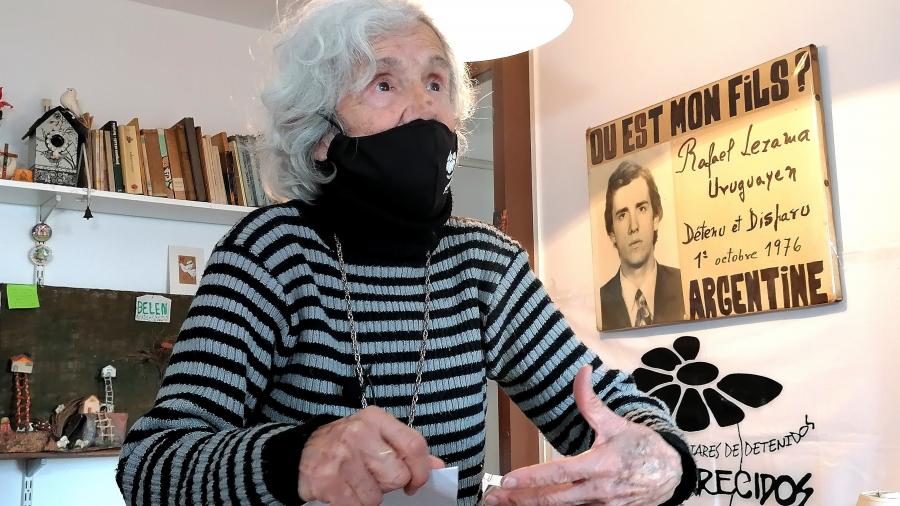 Alba González con su hijo Rafael Lezama