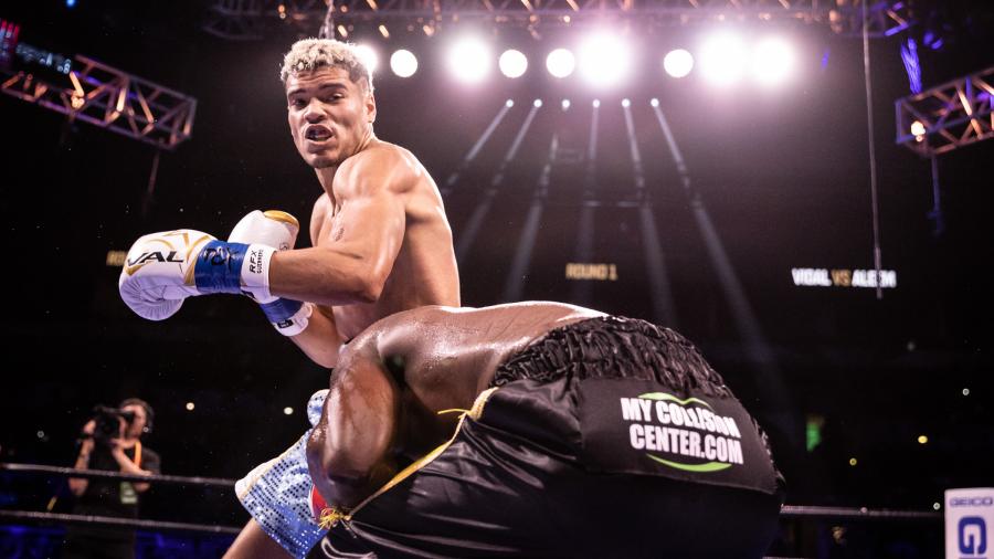 Amilcar Vidal Jr. mostrando su potencial en suelo estadounidense