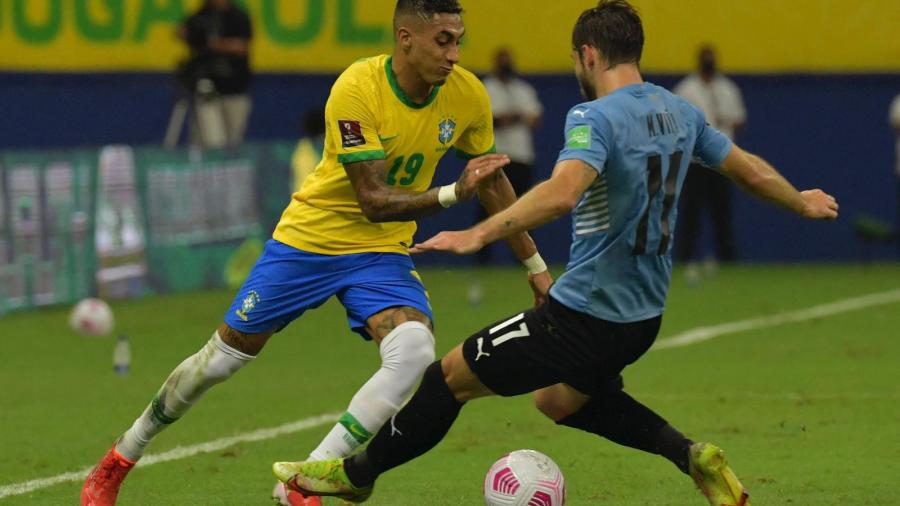 Raphinha fue de los puntos altos de Brasil con su doblete. 