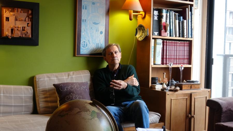 Rodrigo Arocena en su comedor