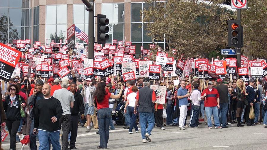 Manifestación de trabajadores y trabajadoras