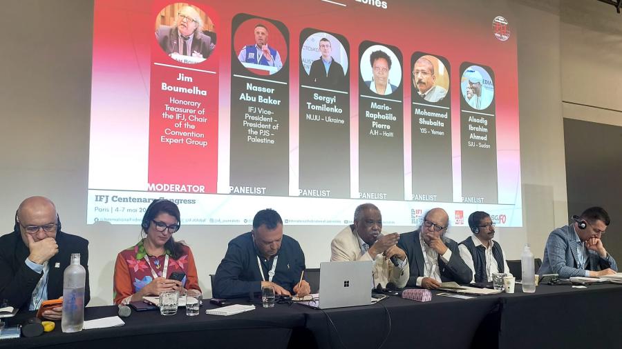“Hay una decisión consciente de matar periodistas”: fuerte denuncia del sindicato palestino en el Congreso de la FIP
