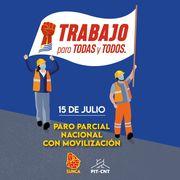 Movilización SUNCA día 15 de julio