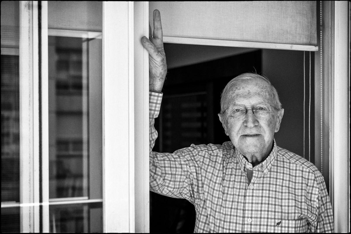 Foto de sobreviviente uruguayo del nazismo. Aaron Sosa