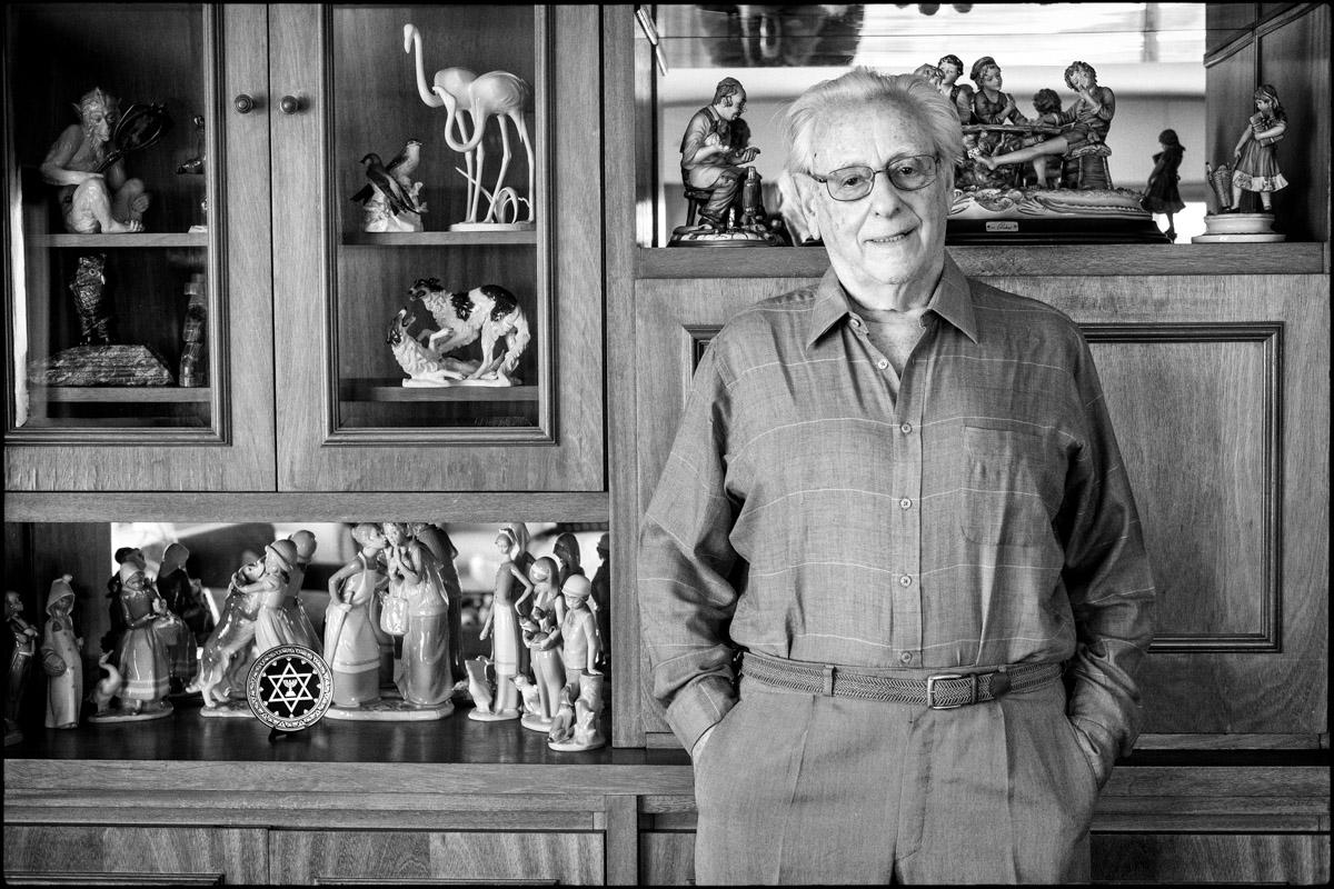 Foto de sobreviviente uruguayo del nazismo. Aaron Sosa