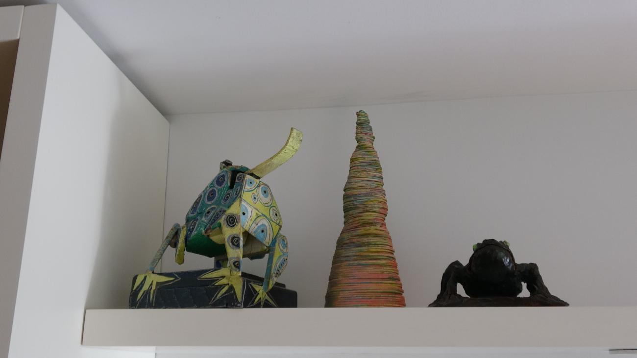 Esculturs en casa de Tencha