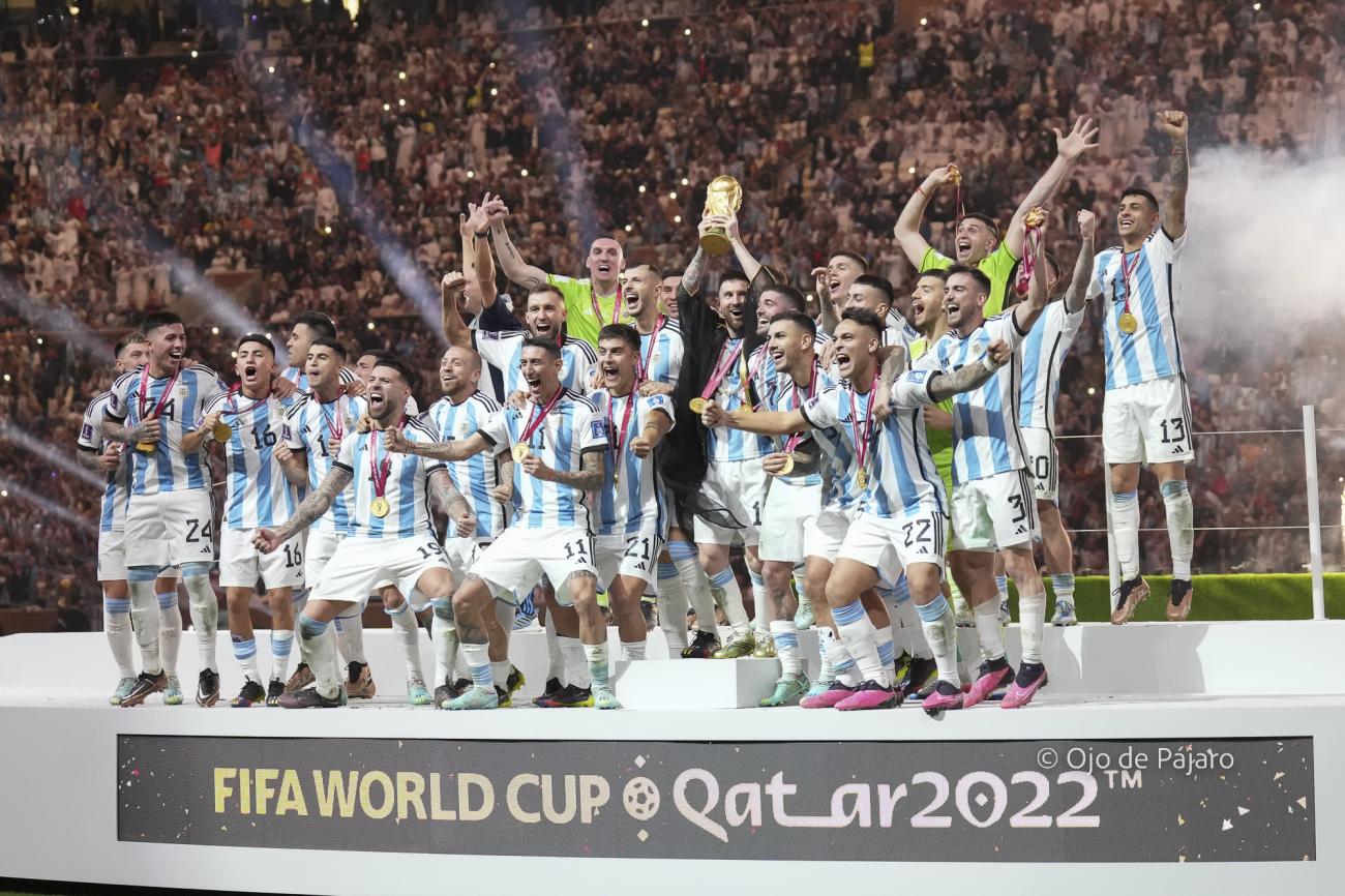 Celebración con la Copa 