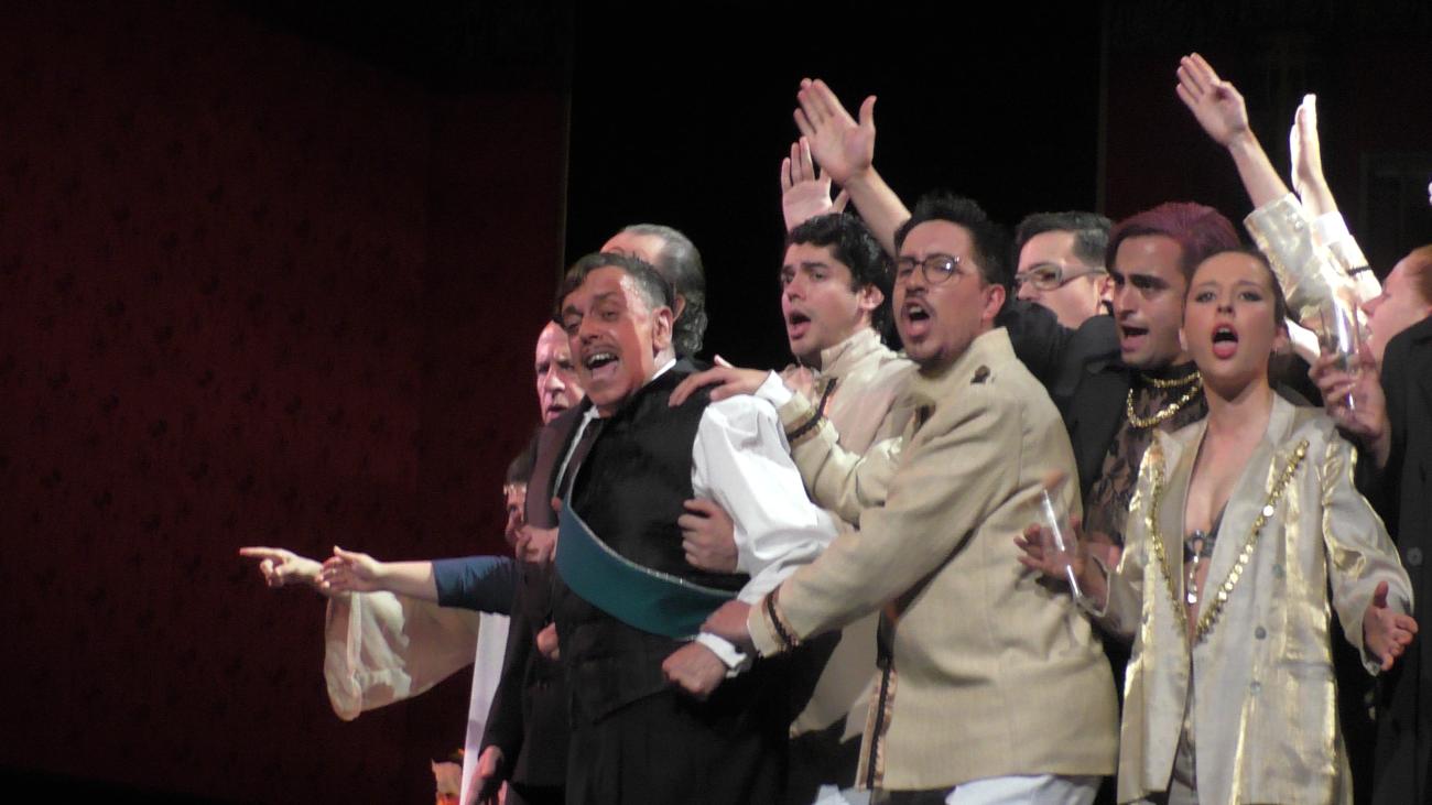 Escena de la opereta La Bella Helena