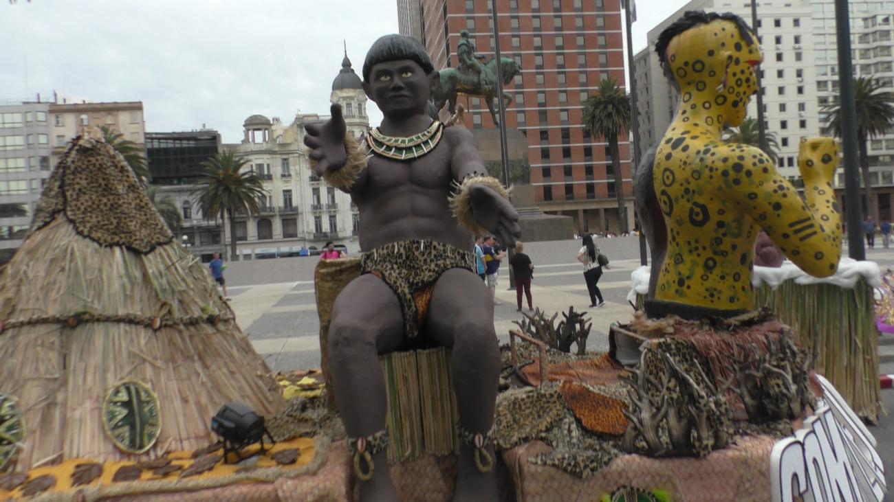 En la previa del desfile