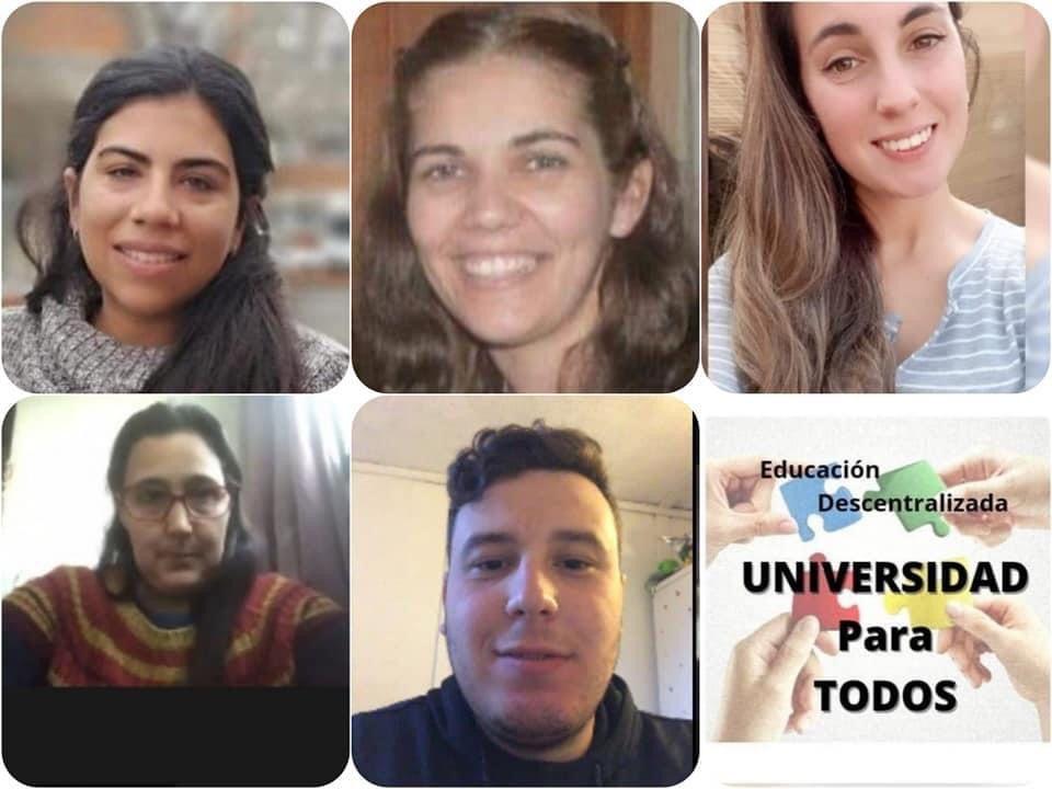 Integrantes del grupo "Universidad para todos".
