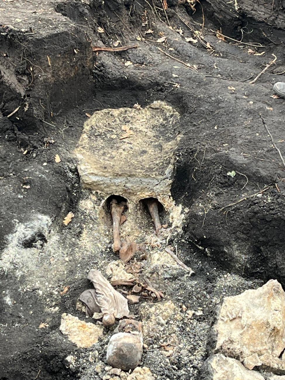Restos encontrados en Batallón 14 - Foto: Manuela Aldabe