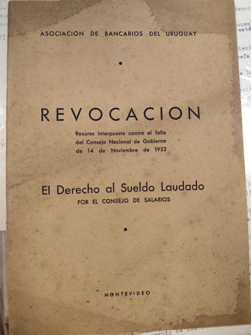 Libro Revocación - El derecho al sueldo laudado