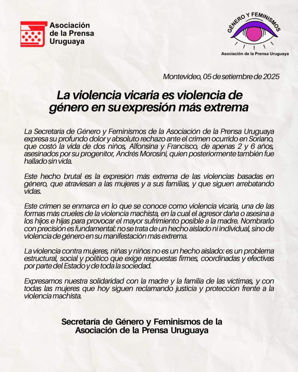 Foto: Secretaría de Género y feminismos de APU