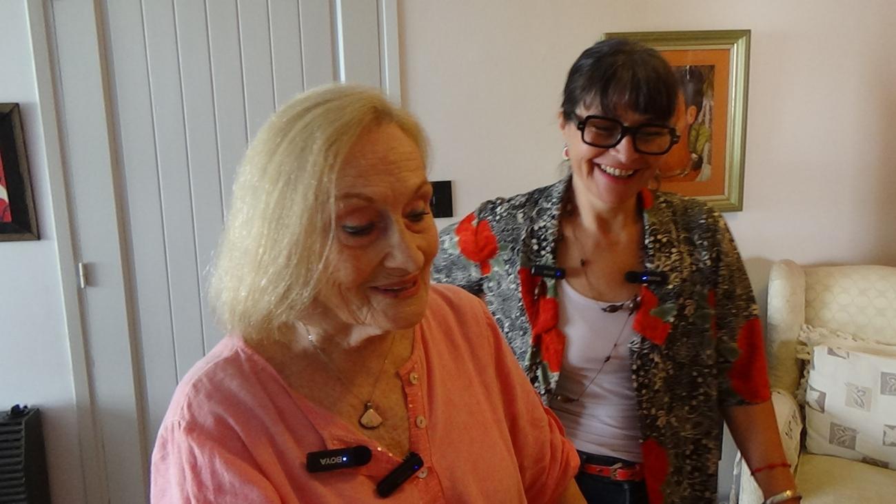 Myriam Gleijer con Majo Pedraja
