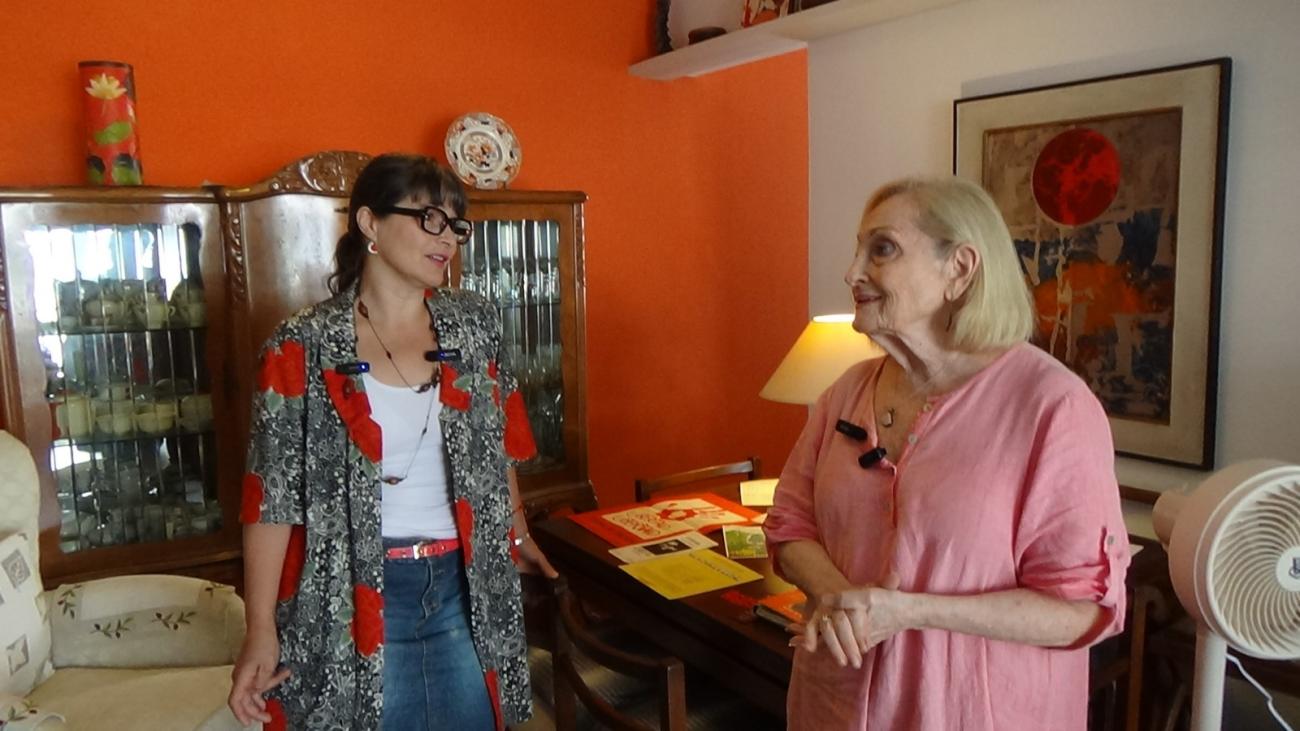 Myriam Gleijer en su hogar
