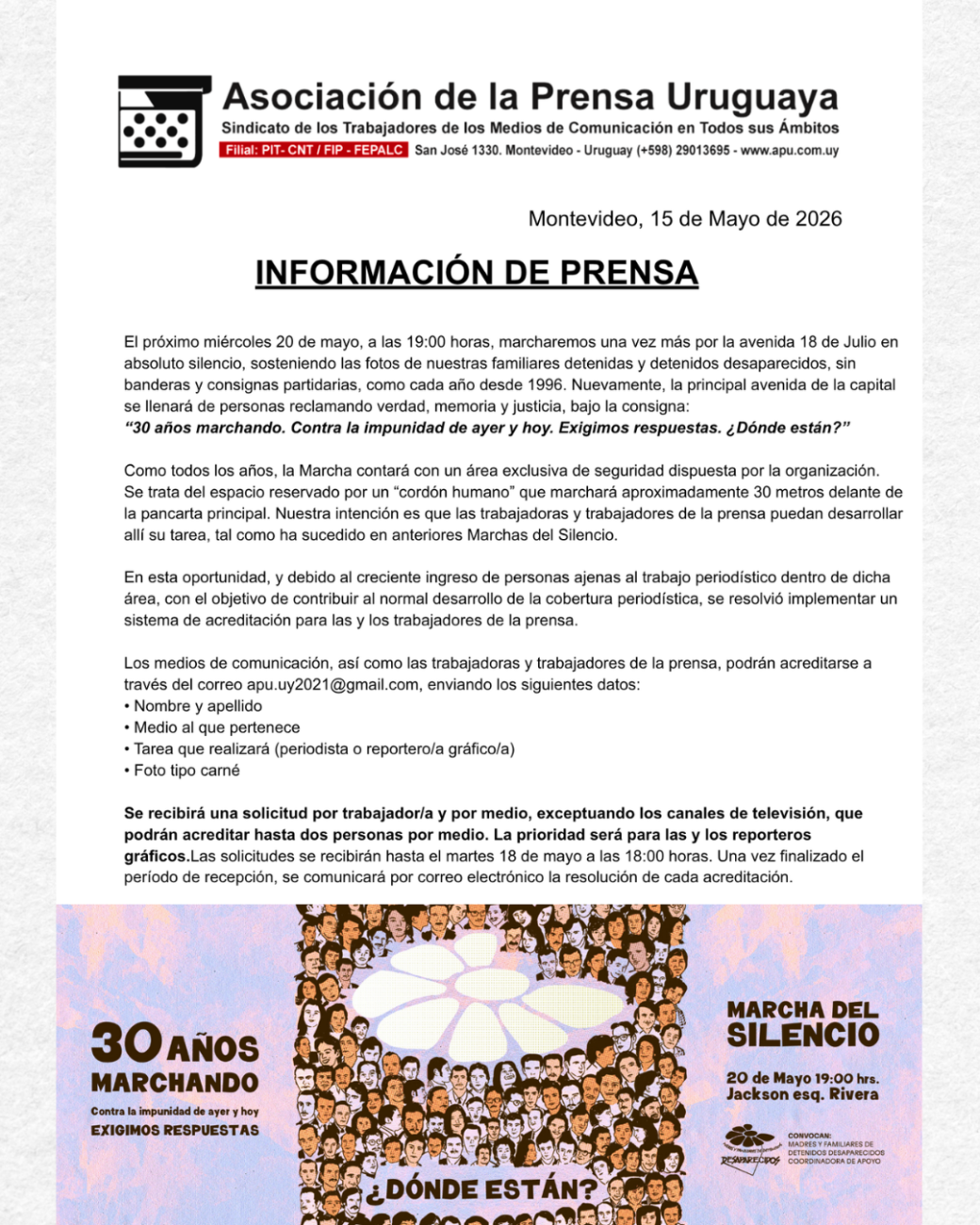 Memoria, verdad y justicia
