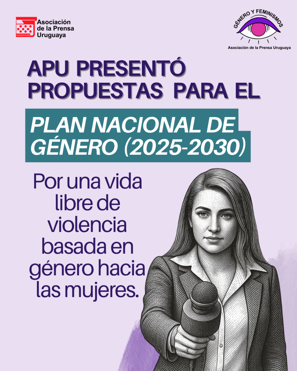 APU propone incorporar la protección de las mujeres periodistas y trabajadoras de la prensa al Plan Nacional de Género